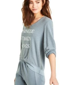 Wildfox Dogs Baggy Beach V Sweater