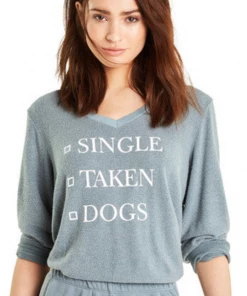 Wildfox Dogs Baggy Beach V Sweater