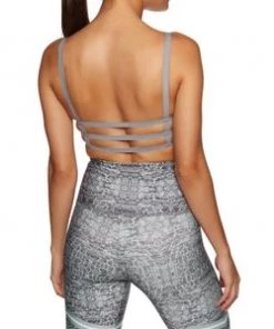 Onzie Graphic Elastic Bra Graphite Chevron