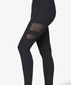 New Arrivals Beyond Yoga Iconic Silhouette Mesh Legging Black/Charcoal