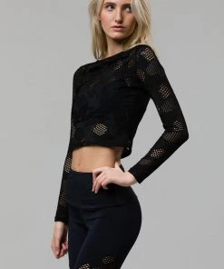 Onzie Honeycomb Long Sleeve Crop Top New Arrivals