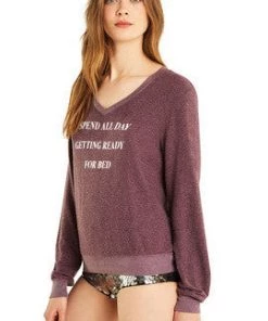 Wildfox Ready For Bed Baggy Beach V Sweater