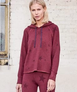 New Arrivals Sundry Stars Crop Hoodie Sweater