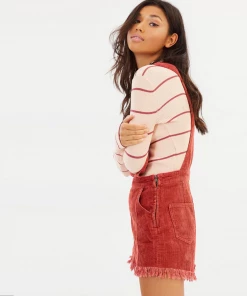 New Arrivals MINKPINK Empire Cord Mini Overalls