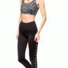 New Arrivals Strut This Sage Ankle Black/Silver Star Elastic Legging