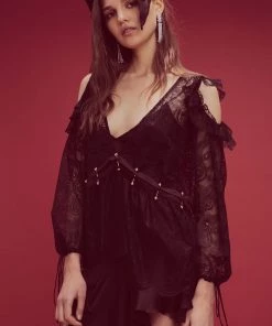 For Love And Lemons Sabina Layered Mini Dress SUMMER SALE