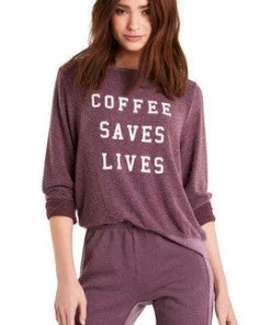 Wildfox Coffee Saves Lives Baggy Beach Jumper