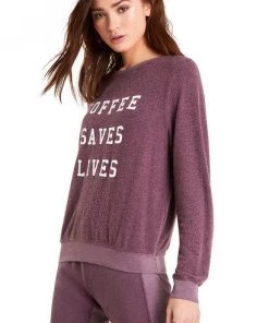 Wildfox Coffee Saves Lives Baggy Beach Jumper