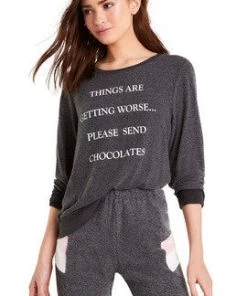 Wildfox Send Chocolates Baggy Beach Jumper Sweater New Arrivals