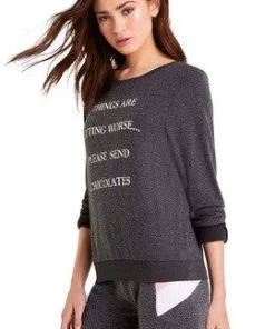 Wildfox Send Chocolates Baggy Beach Jumper Sweater New Arrivals