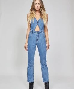 MINKPINK Minx Denim Jumpsuit New Arrivals