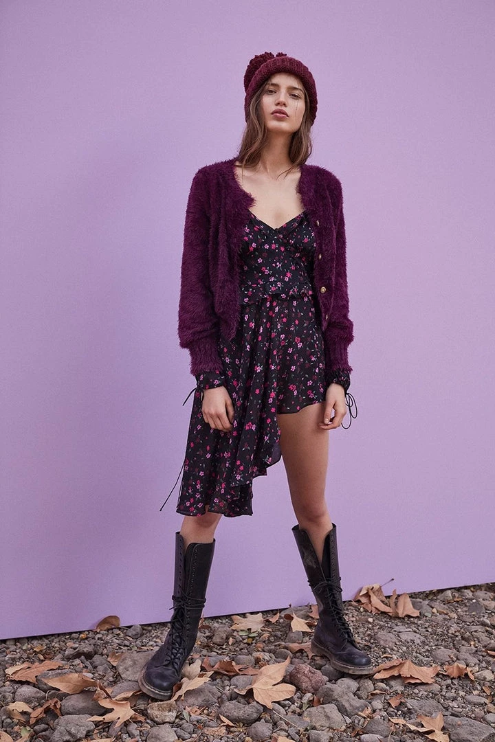 For Love And Lemons Lou Cardigan Purple Sweater Sweaters & Knits 5 For Love And Lemons Lou Cardigan Purple Sweater Sweaters & Knits