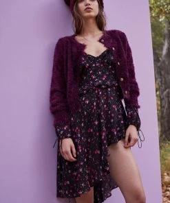 For Love And Lemons Lou Cardigan Purple Sweater Sweaters & Knits 9 For Love And Lemons Lou Cardigan Purple Sweater Sweaters & Knits