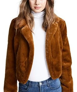 New Arrivals Blank NYC Cropped Faux Fur Jacket