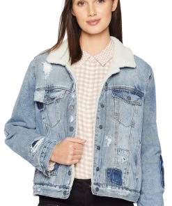 Blank NYC Denim And Sherpa Trucker Jacket
