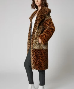 Blank Party Animal Faux Fur Leopard Jacket Coat