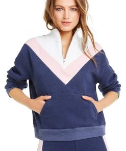Wildfox Blocked Soto Warm-Up Sweater