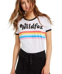 Wildfox Striped Wildfox Johnny Ringer Tee Shirt New Arrivals