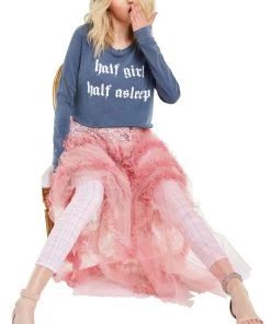 New Arrivals Wildfox Half Asleep Beach House Crop Top