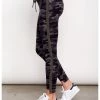 Sundry Camo Step Hem Side Trim Yoga Pant New Arrivals