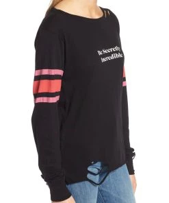 Wildfox Stellar Be Secretly Incredible Ripped Tee