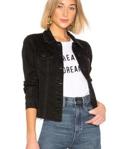 Blank NYC Denim Trucker Jacket Ghosted