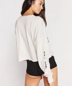 Spiritual Gangster We Are All One Oversized Crop Long Sleeve New Arrivals