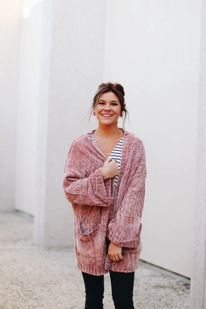 MINKPINK Honey Chenille Cardigan Sweater 5 MINKPINK Honey Chenille Cardigan Sweater