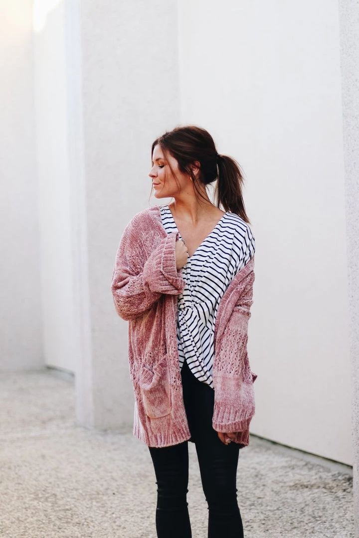 MINKPINK Honey Chenille Cardigan Sweater 4 MINKPINK Honey Chenille Cardigan Sweater