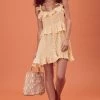 For Love And Lemons Limoncello Mini Dress