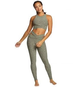 New Arrivals Beyond Yoga East Bound Space Dye Top Jungle Palm