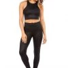 Strut This Teagan Ankle Legging Black Embossed Camo New Arrivals