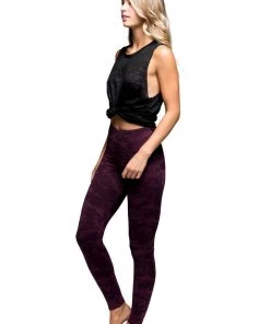 New Arrivals Strut This Teagan Ankle Eggplant Camo Legging