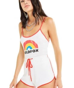 Wildfox Retro Rainbow Honey Tank Top