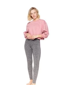 Strut This Sonoma Crop Sweatshirt Pink Chalk Sweaters & Knits