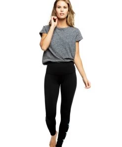 Strut This Star Ankle Legging Black/Teal Star