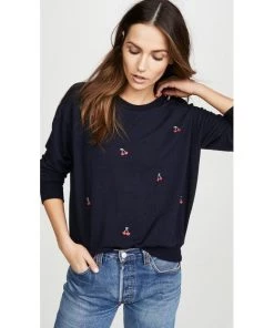 SUNDRY Cherries Basic Sweatshirt
