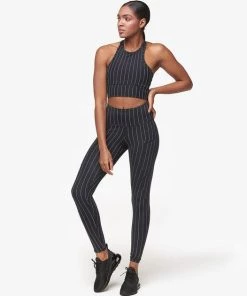 Leggings Strut This Teagan Legging Black Pinstripe