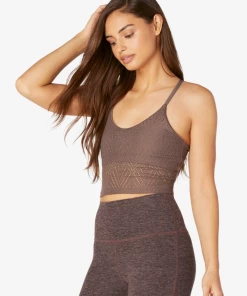 Beyond Yoga Mesh In Line Cropped Tank Top Activewear