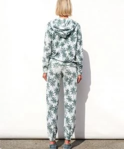 Sweaters & Knits Sundry Palm Trees Zip Hoodie Sweater Dew