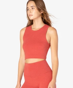Beyond Yoga Sanded Top Notch Cropped Tank SUMMER SALE