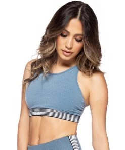 Strut This Noey Sports Bra Baby Blue Sports Bras