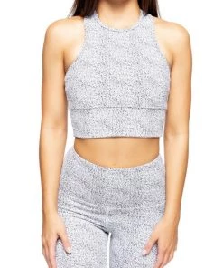 Strut This High Neck Wes Bra White Sprinkle