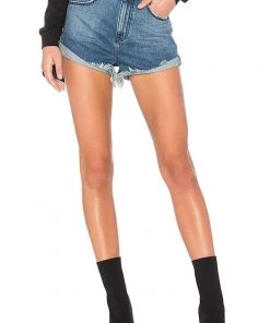 One Teaspoon Pacifica Mid Waist Bandits Jean Shorts