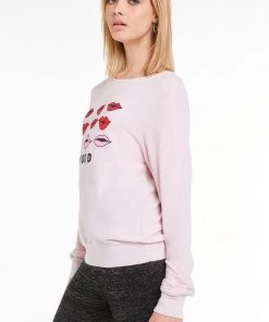 Wildfox Moody Lips Baggy Beach Jumper Sweater
