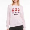 Wildfox Moody Lips Baggy Beach Jumper Sweater