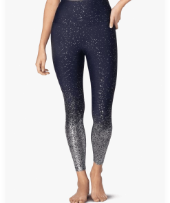 Beyond Yoga Alloy Ombre High Waisted Midi Yoga Leggings Navy Nocturnal Activewear