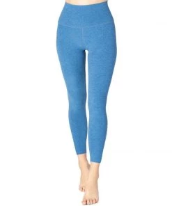 Activewear Beyond Yoga Spacedye Midi High Waisted Leggings Victory Blue