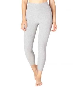 Beyond Yoga Spacedye Midi High Waisted Leggings Silver Mist Activewear
