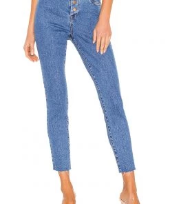 Blank NYC Great Jones High Waist Skinny Jeans Varsity Blue SUMMER SALE